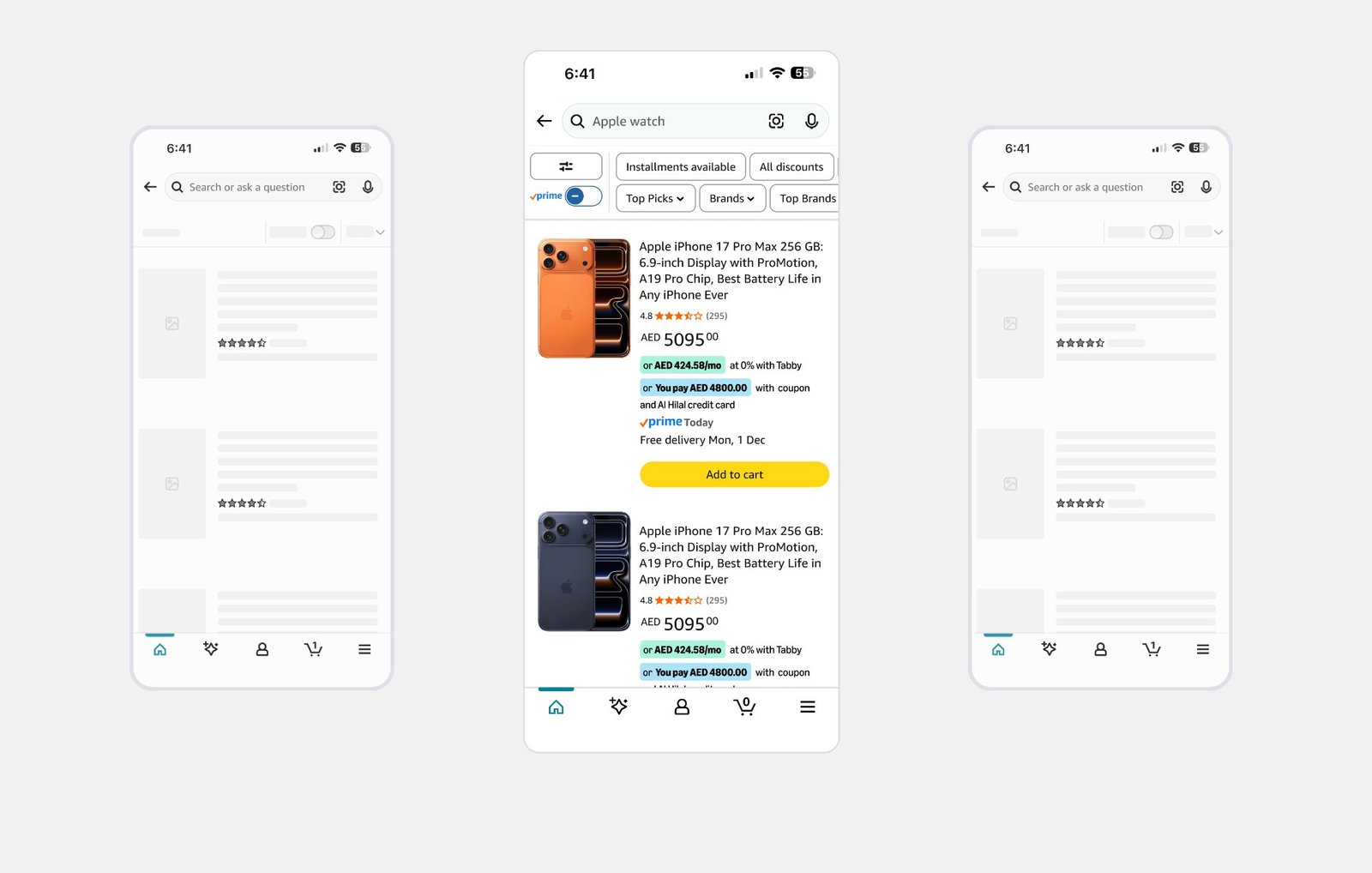 Search Results — after, instalment and payment discovery